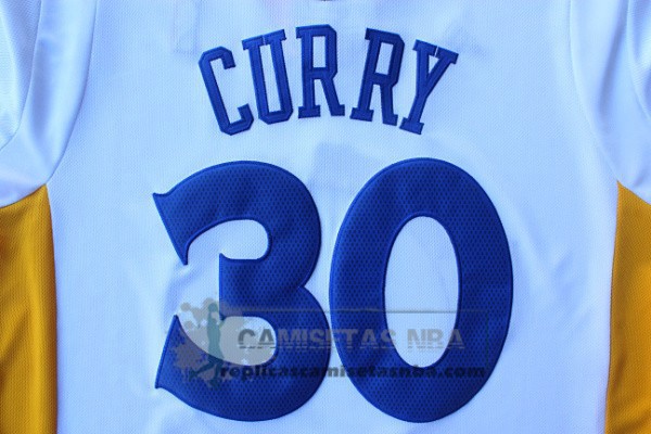 Camiseta Manga Corta Warriors Curry Blanco